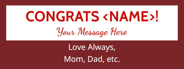 Picture of Vinyl Graduation 13 - 3x8