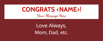Picture of Vinyl Graduation 13 - 2x5