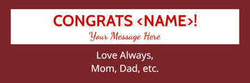 Picture of Vinyl Graduation 13 - 2x6