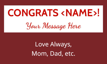 Picture of Vinyl Graduation 13 - 3x5