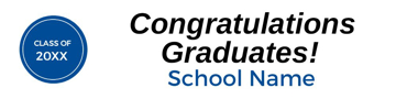 Picture of Vinyl Graduation 18 - 2x8