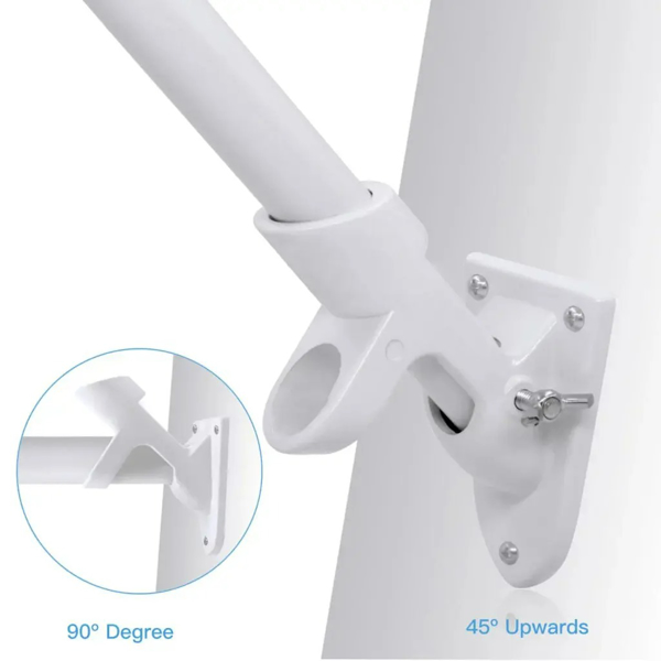 Adjustable Aluminum Flagpole Bracket Template Customization
