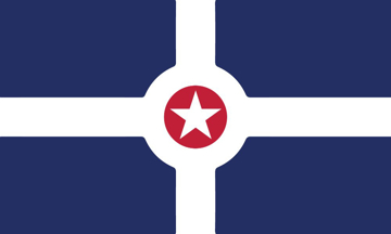 Picture of Indianapolis, IN Flag - 3x5