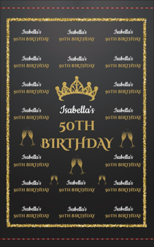 Picture of Birthday Backdrop 1 - 8ft x 5ft