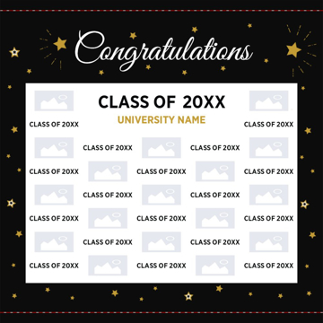 Picture of Graduation Backdrop 3 - 8ft x 8ft