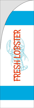 Picture of Fresh Lobster - 7.5ft Straight Flag