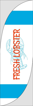 Picture of Fresh Lobster - 7.5ft Feather Flag