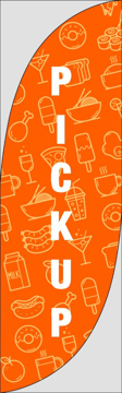 Picture of Take Out 10 - 7.5ft Feather Flag