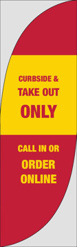 Picture of Take Out 7 - 7.5ft Feather Flag