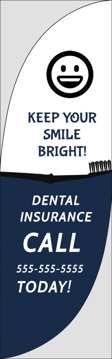Picture of Dental Insurance - 10ft Feather Flag