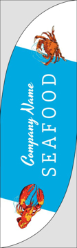 Picture of Seafood - 10ft Feather Flag