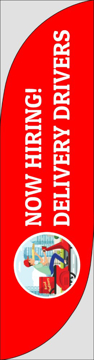 Picture of Pizza 6 - 13ft Feather Flag