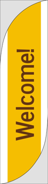 Picture of Welcome 2 - 13ft Feather Flag