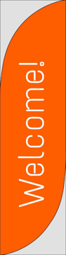 Picture of Welcome 877527330 - 13ft Feather Flag