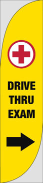 Picture of Drive Thru Clinic 6 - 15.5ft Feather Flag
