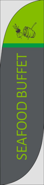 Picture of Seafood Buffet - 15.5ft Feather Flag