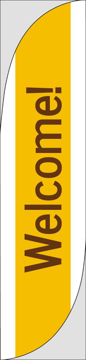 Picture of Welcome 2 - 15.5ft Feather Flag