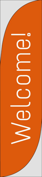 Picture of Welcome 877527330 - 15.5ft Feather Flag