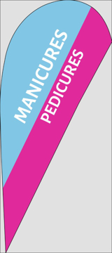 Picture of Business 7 - 7.5ft Teardrop Flag