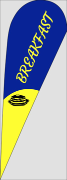 Picture of Restaurants 2 - 13ft Teardrop Flag