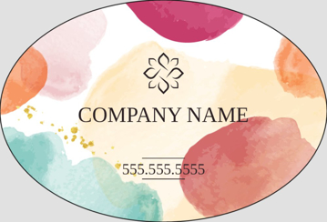 Picture of Beauty Stickers 8 - Oval 2" x 3"