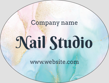 Picture of Beauty Stickers 8 - Oval 3" x 4"