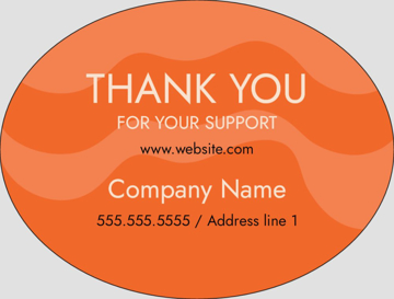 Picture of Food & Beverage Sticker 7 - Oval 3" x 4"