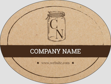 Picture of Food & Beverage Sticker 8 - Oval 3" x 4"