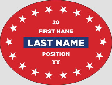 Picture of Political Stickers 4 - Oval 3" x 4"