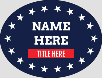 Picture of Political Stickers 7 - Oval 3" x 4"