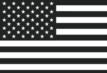 Picture of Black/White American Flag - 2x3