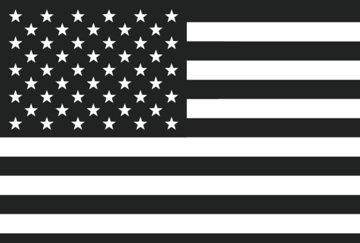 Picture of Black/White American Flag - 4x6