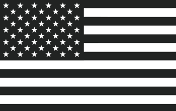 Picture of Black/White American Flag - 5x8