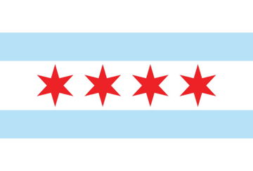 Picture of Chicago, IL Flag - 4x6