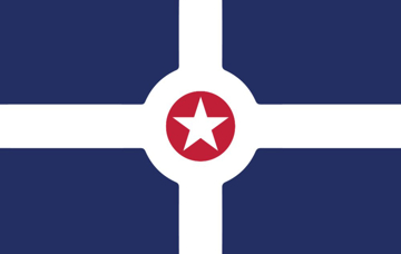 Picture of Indianapolis, IN Flag - 5x8