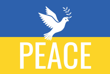 Picture of Peace with Dove Ukraine Flag - 4x6